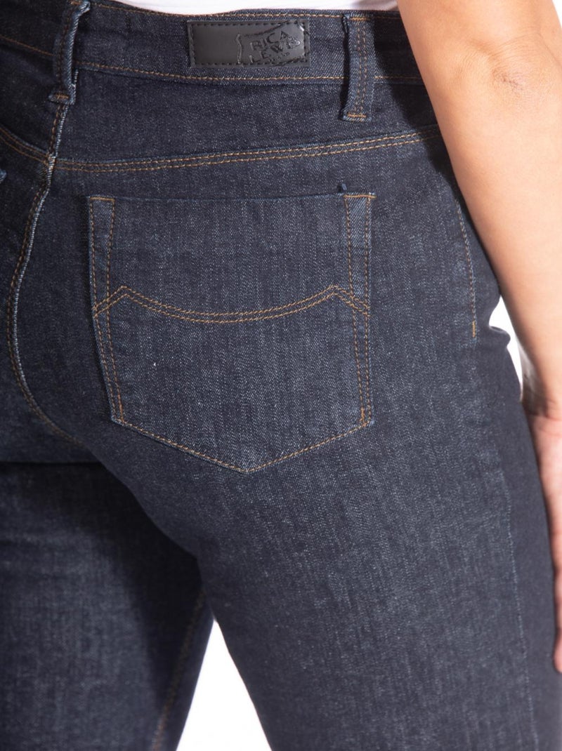 Jeans coupe droite denim stretch brut ZELDA 'Rica Lewis' Bleu - Kiabi