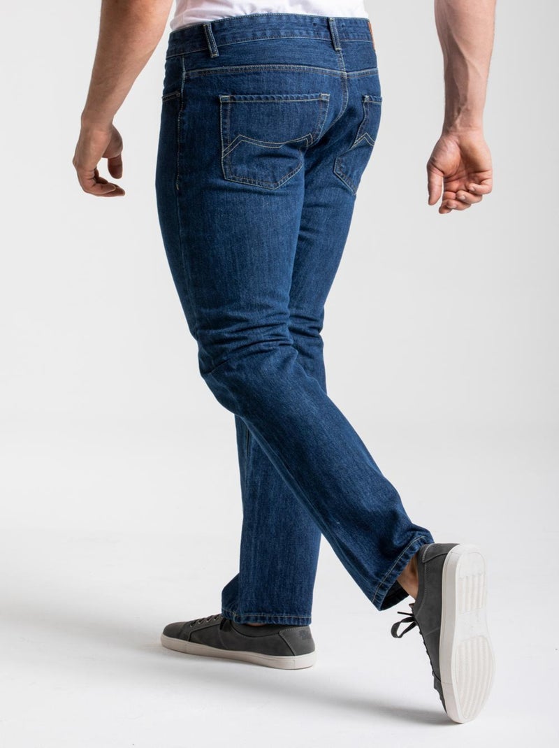 Jeans coupe droite RL70 confort coton stone washed 'Rica Lewis' Bleu - Kiabi