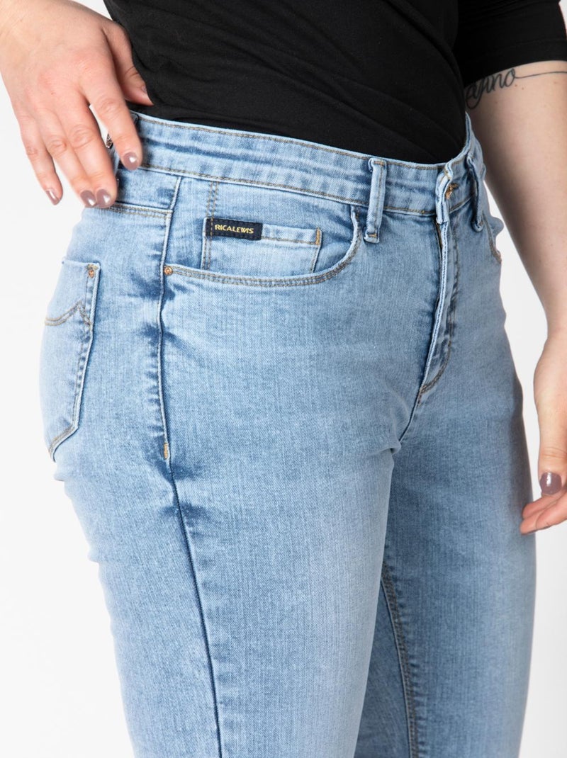 Jeans coupe slim trompette ELEN 'Rica Lewis' Bleu - Kiabi