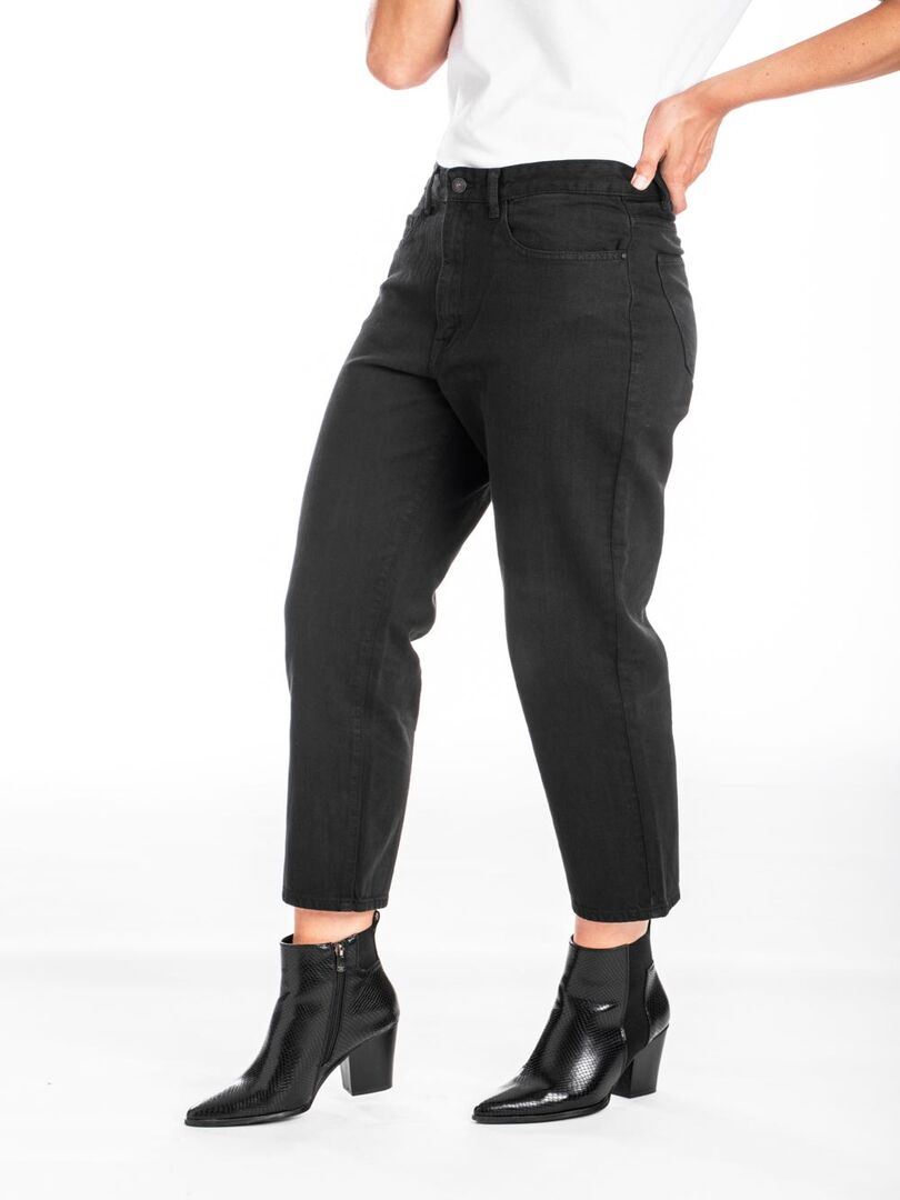 Jeans coupe vintage slouchy LESSY Noir - Kiabi
