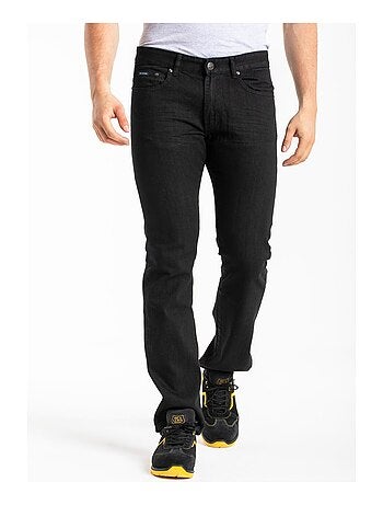Jeans de travail coton coupe confort noir WORK7 - Kiabi