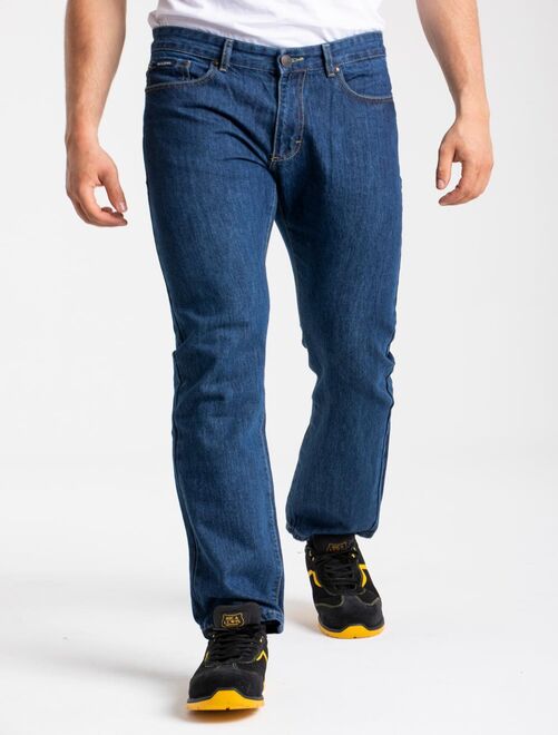 Jeans de travail coton coupe confort stone WORK5 'Rica Lewis' - Kiabi