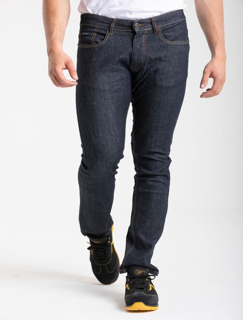 Jeans de travail coupe droite ajustée brut stretch WORK2 'Rica Lewis' - Kiabi