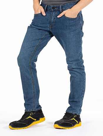 Jeans de travail coupe droite ajustée stone brossé stretch WORK3 'Rica Lewis'