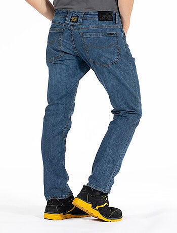 Jeans de travail coupe droite ajustée stone brossé stretch WORK3 'Rica Lewis'