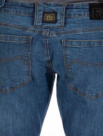 Jeans de travail coupe droite ajustée stone brossé stretch WORK3 'Rica Lewis'