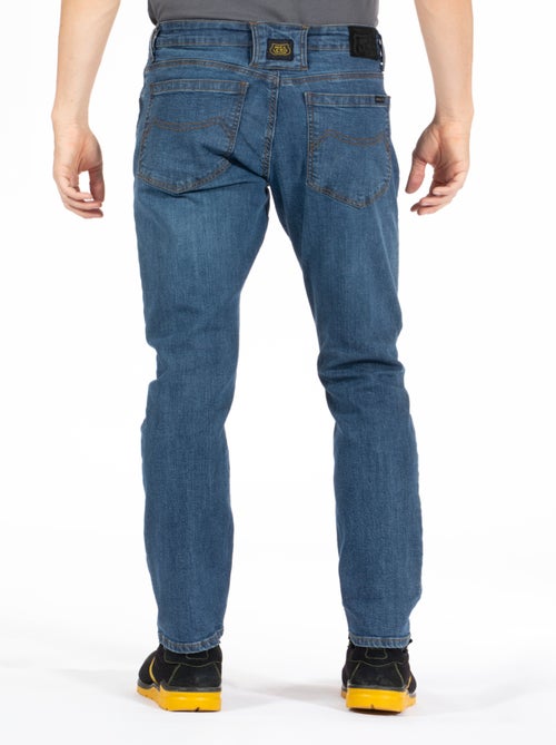 Jeans de travail coupe droite ajustée stone brossé stretch WORK3 'Rica Lewis' - Kiabi