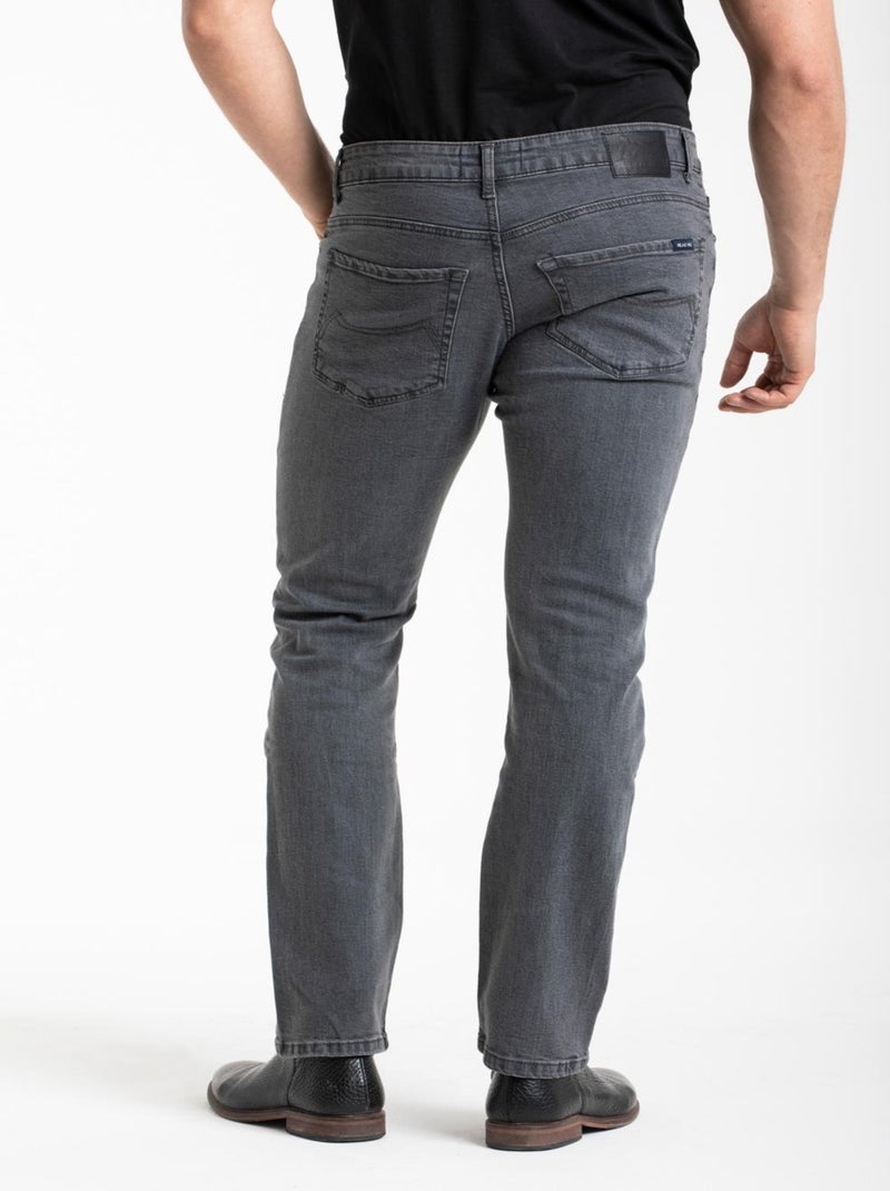 Jeans de travail coupe droite confort denim stretch gris WORK11 'Rica Lewis' Gris - Kiabi