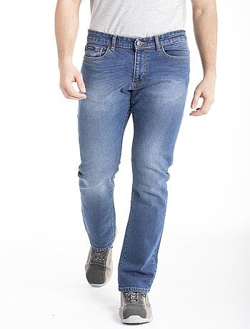 Jeans de travail coupe droite denim extra lourd brossé stretch ENDUR2 - Kiabi