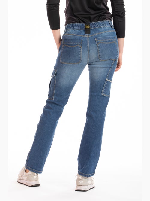 Jeans de travail multi poches stretch brossé BETTY 'Rica Lewis' - Kiabi