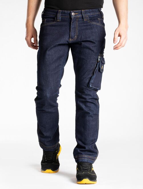 Jeans de travail multi poches stretch brut JOBA 'Rica Lewis' - Kiabi