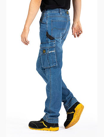 Jeans de travail multipoches denim léger Fibreflex® JOBL