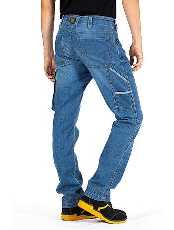 Jeans de travail multipoches denim léger Fibreflex® JOBL