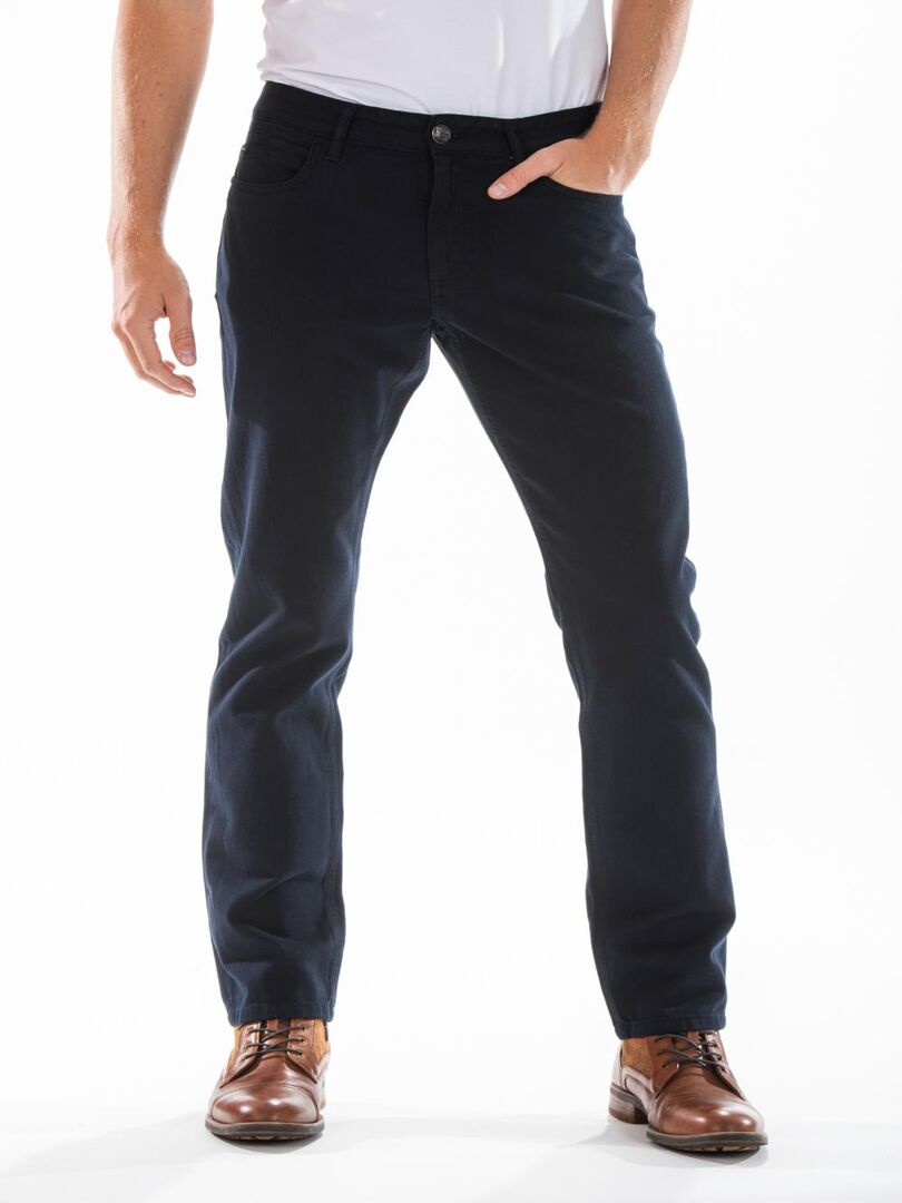 Jeans denim de couleur RL70 coupe confort coton couleur MALACHI Bleu marine - Kiabi