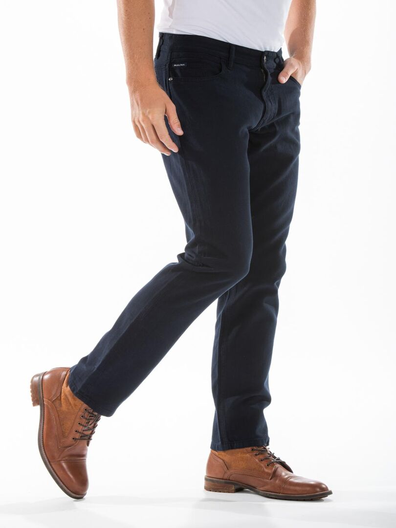 Jeans denim de couleur RL70 coupe confort coton couleur MALACHI Bleu marine - Kiabi