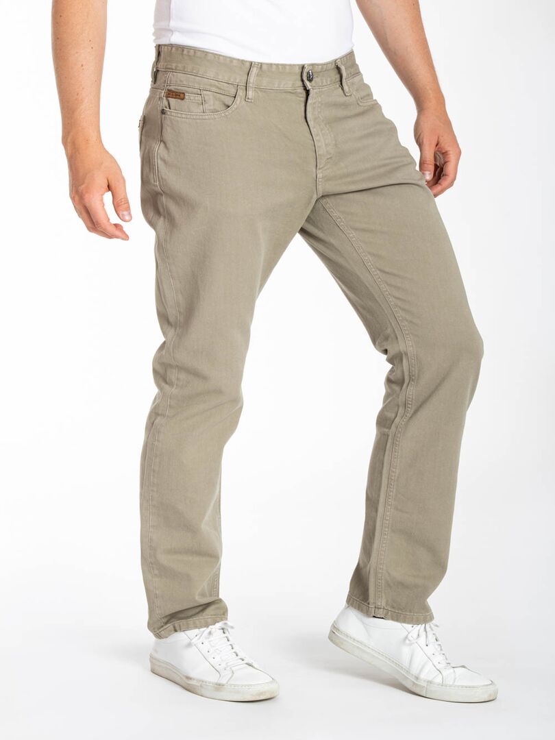 Jeans denim de couleur RL70 coupe confort coton couleur MALACHI Kaki - Kiabi