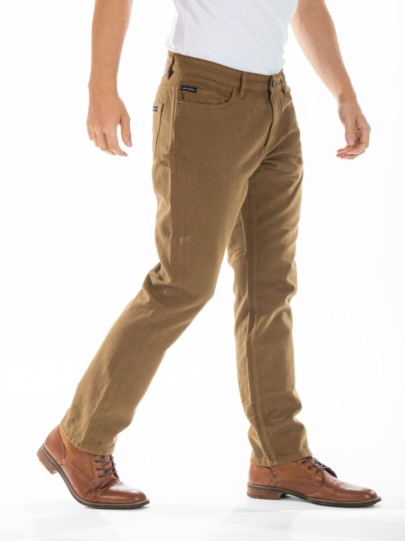Jeans denim de couleur RL70 coupe confort coton couleur MALACHI Marron cappuccino - Kiabi