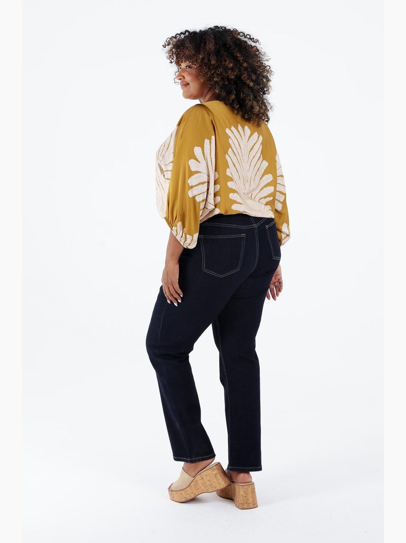 Jeans droit Mia L32 PAPRIKA Noir - Kiabi