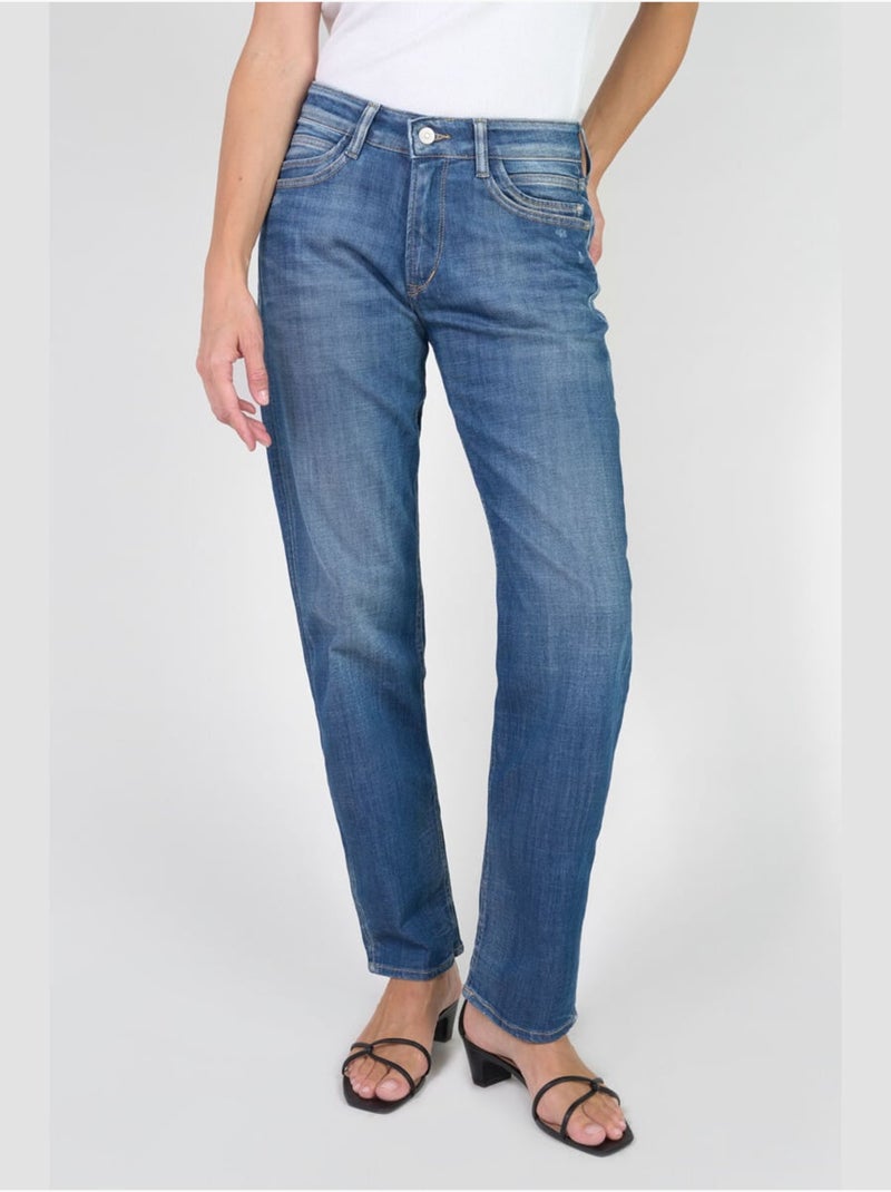 Jeans droite 7/8ème 'Le Temps Des Cerises' Bleu - Kiabi