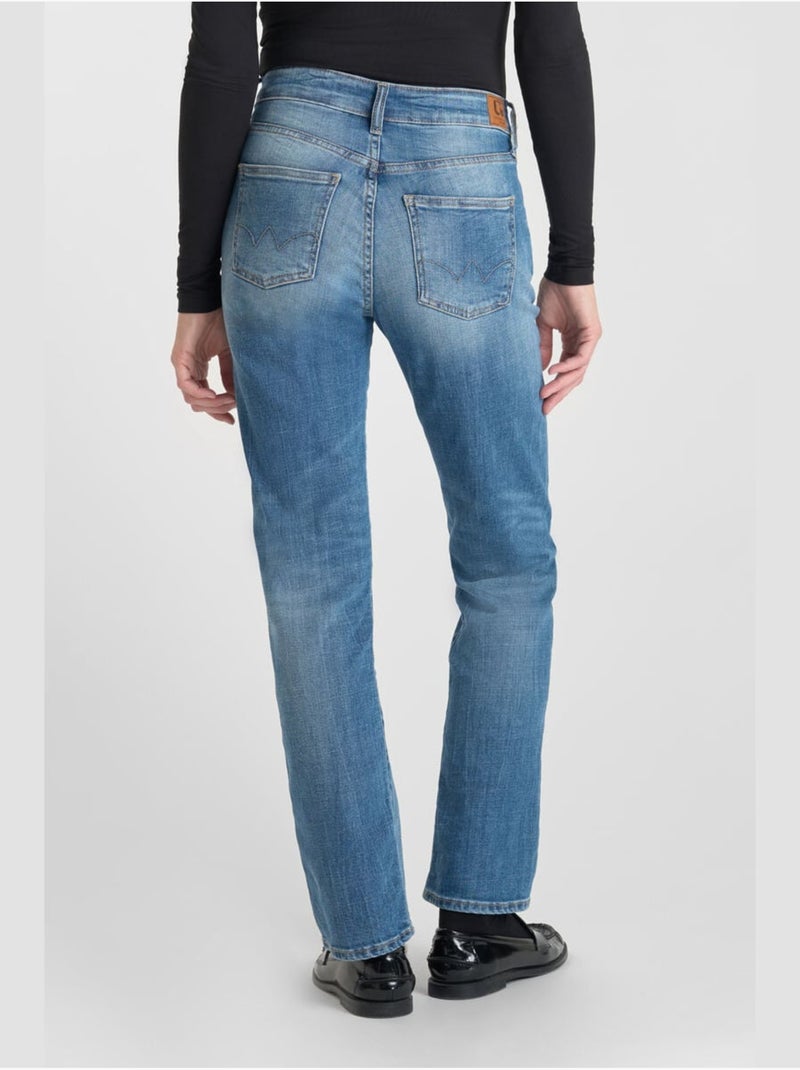 Jeans droite 7/8ème 'Le Temps Des Cerises' Bleu - Kiabi