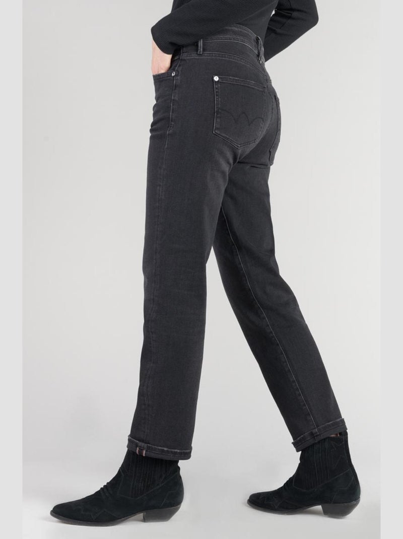 Jeans droite 7/8ème 'Le Temps Des Cerises' Noir - Kiabi