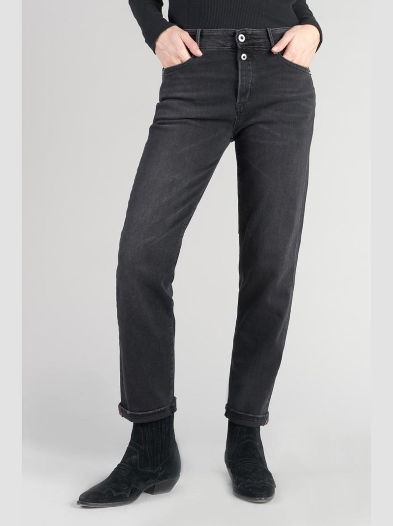 Jeans droite 7/8ème 'Le Temps Des Cerises' Noir - Kiabi