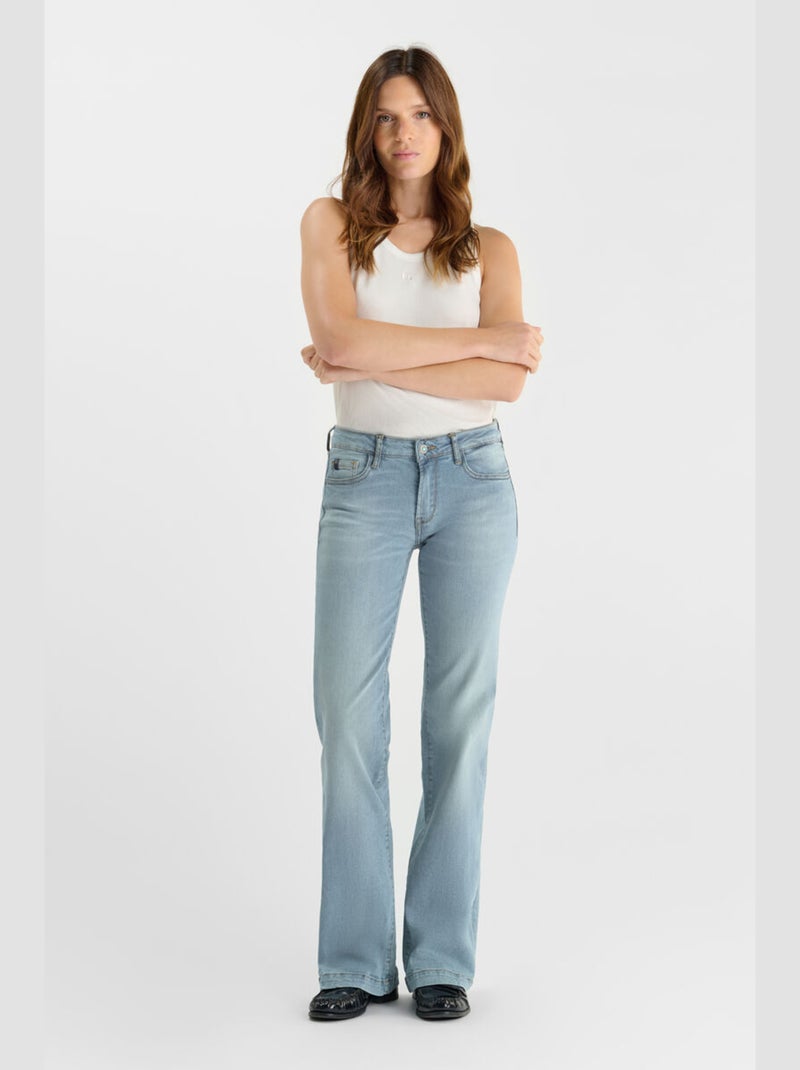 Jeans flare Kadi bleu N°5 'Le Temps Des Cerises' Bleu - Kiabi