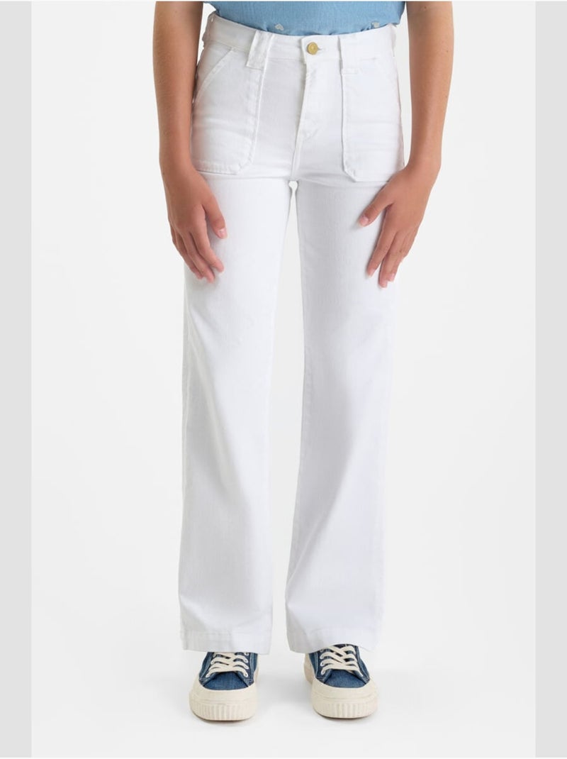 Jeans flare 'Le Temps Des Cerises' Blanc - Kiabi