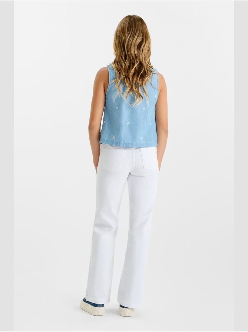 Jeans flare 'Le Temps Des Cerises' Blanc - Kiabi