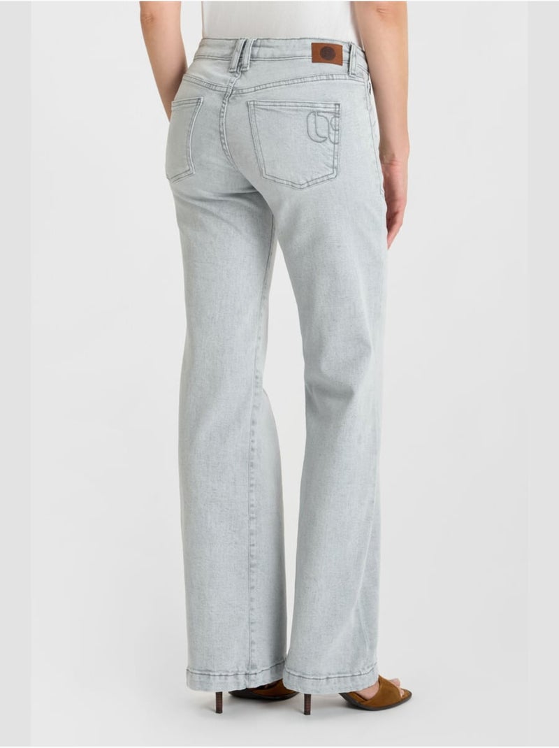 Jeans flare 'Le Temps Des Cerises' Gris - Kiabi
