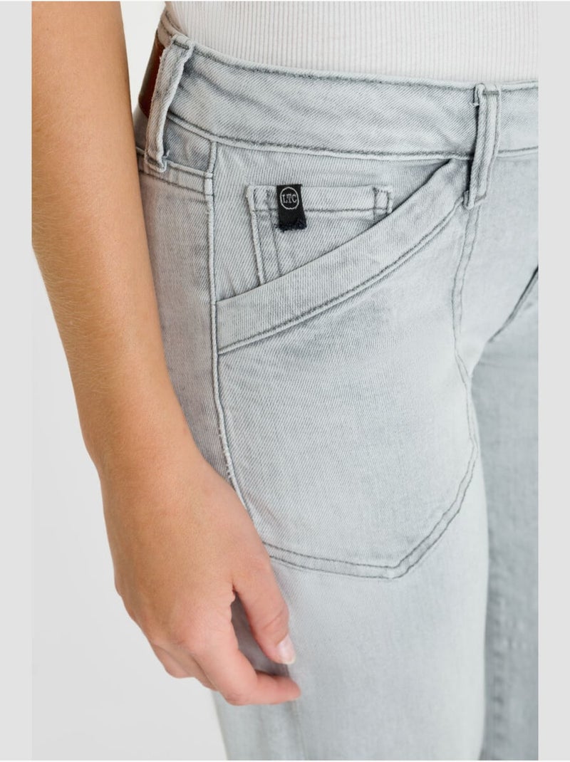 Jeans flare 'Le Temps Des Cerises' Gris - Kiabi