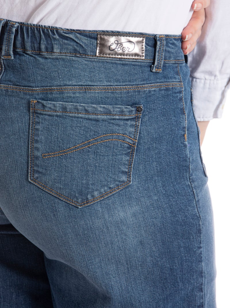 Jeans flare stretch OBWIDE2 'OBER' Bleu - Kiabi