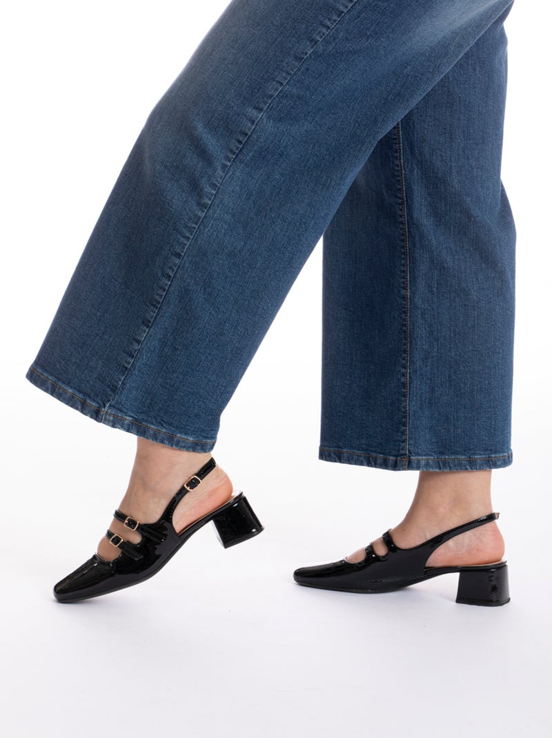 Jeans flare stretch OBWIDE2 'OBER' Bleu - Kiabi