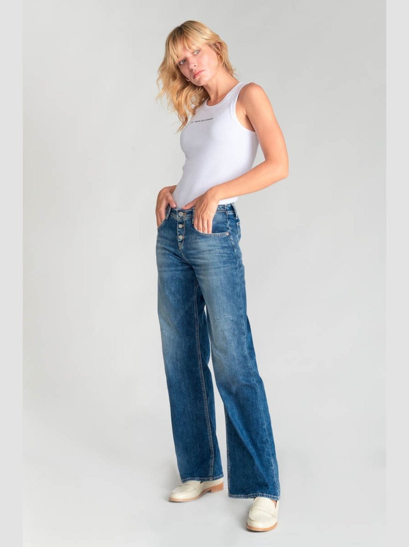Jeans flare très évasé 'Le Temps Des Cerises' Bleu - Kiabi