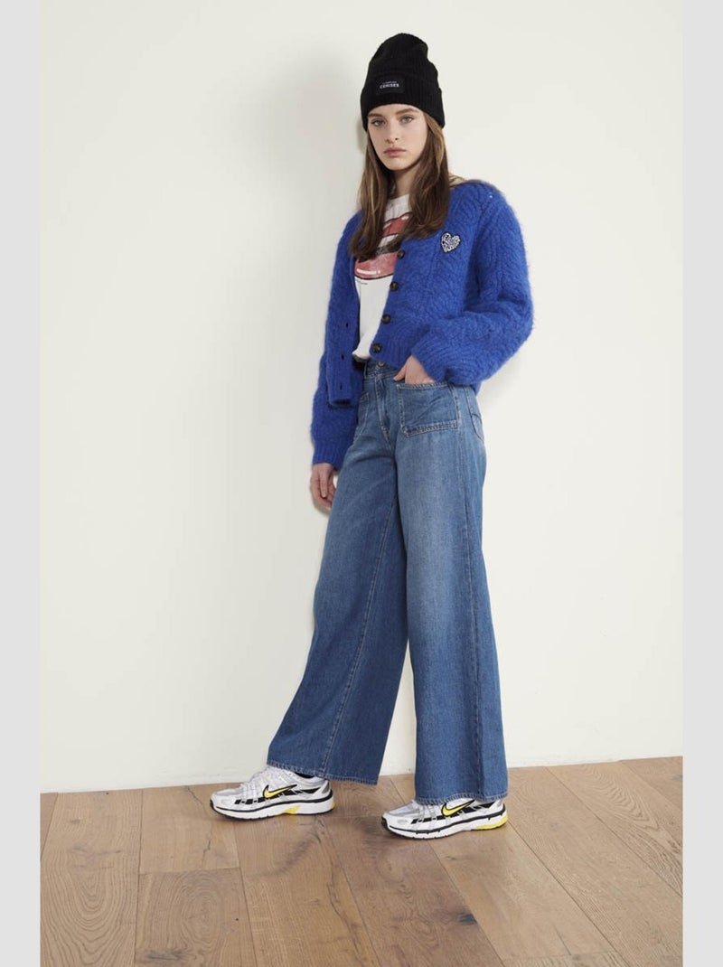 Jeans flare très évasé 'Le Temps Des Cerises' Bleu - Kiabi