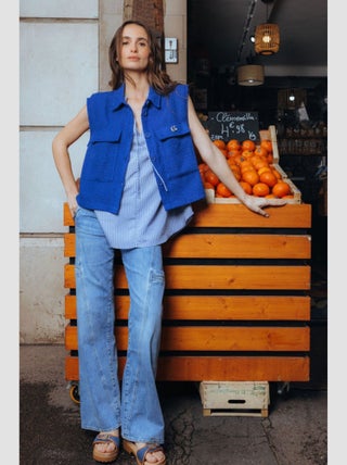 Jeans flare très évasé 'Le Temps Des Cerises'