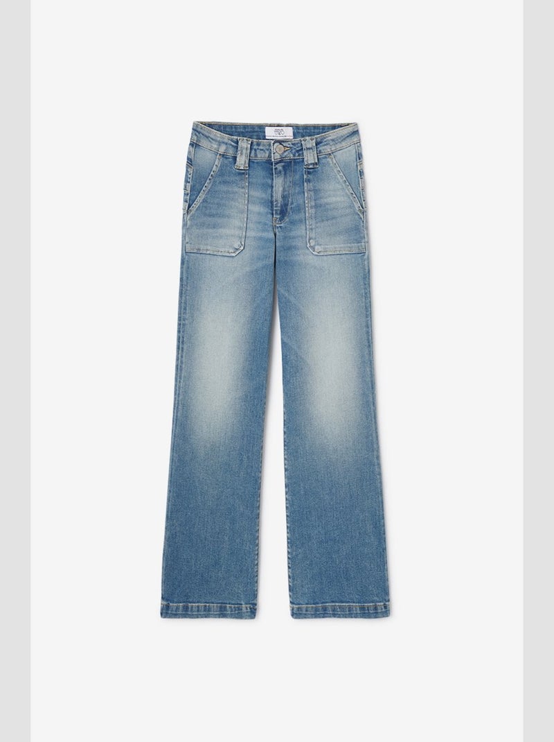 Jeans flare très évasé 'Le Temps Des Cerises' Bleu - Kiabi