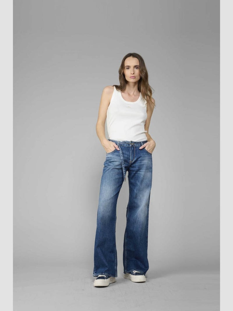 Jeans flare très évasé 'Le Temps Des Cerises' Bleu - Kiabi
