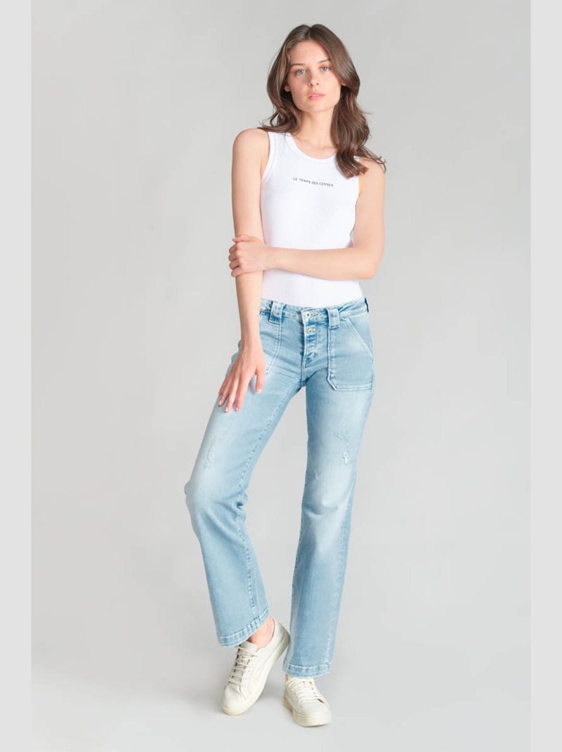 Jeans flare très évasé 'Le Temps Des Cerises' Bleu - Kiabi