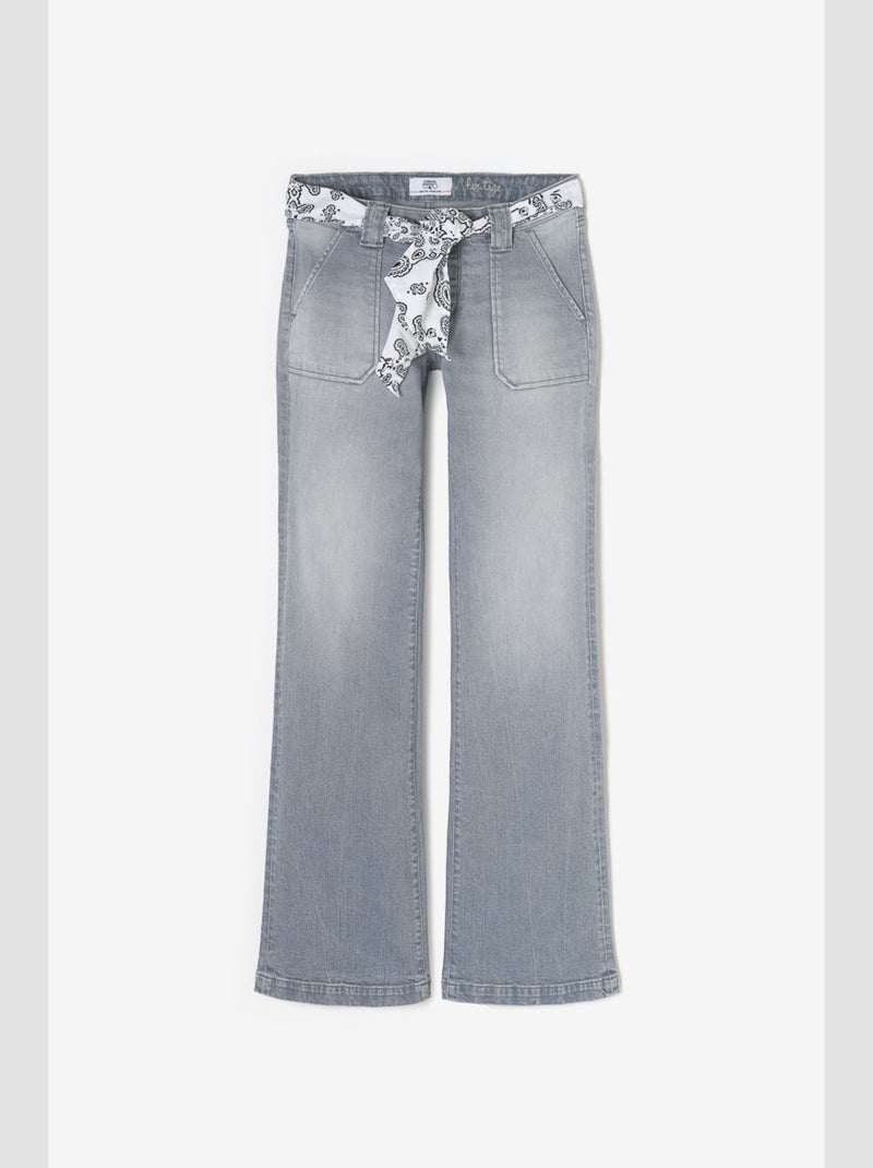 Jeans flare très évasé 'Le Temps Des Cerises' Gris - Kiabi