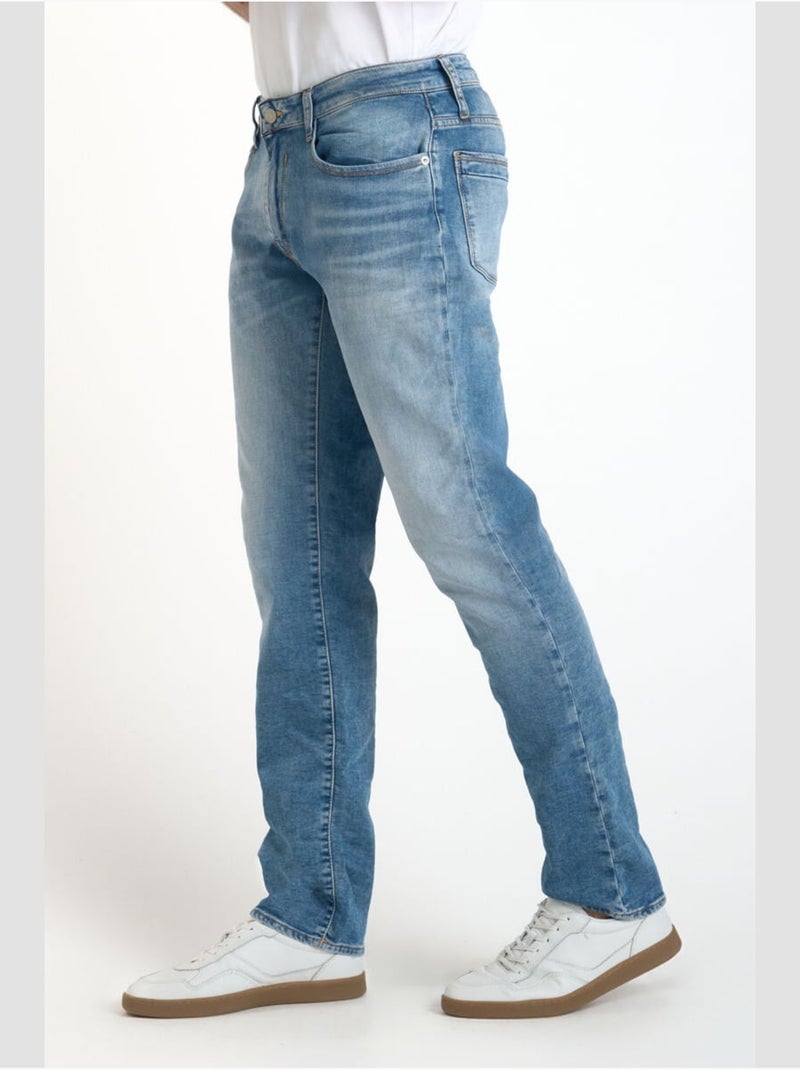 Jeans jogg 800/12 regular droite 'le temps des cerises' Bleu - Kiabi