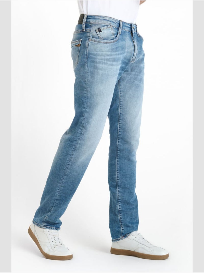 Jeans jogg 800/12 regular droite 'le temps des cerises' Bleu - Kiabi