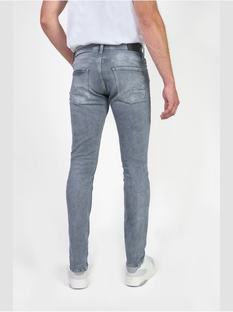 Jeans jogg 800/12 regular droite 'le temps des cerises' Gris - Kiabi