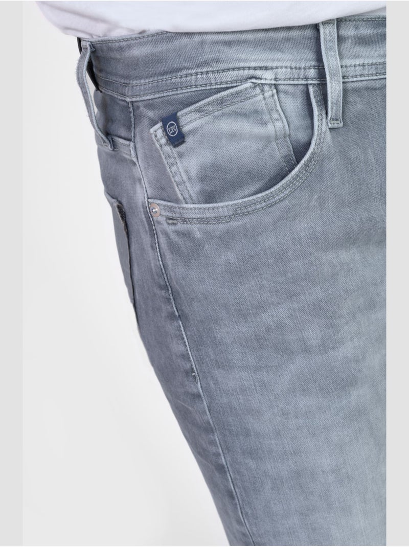 Jeans jogg 800/12 regular droite 'le temps des cerises' Gris - Kiabi