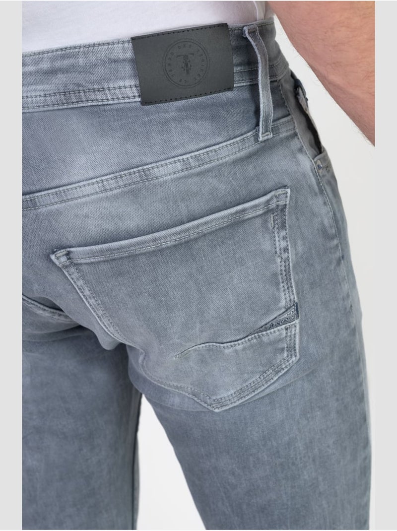Jeans jogg 800/12 regular droite 'le temps des cerises' Gris - Kiabi