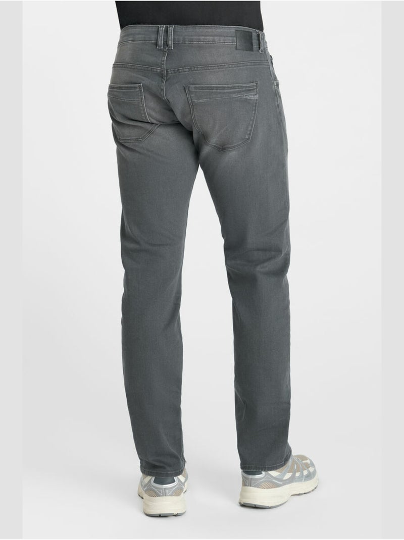 Jeans jogg 800/12 regular droite 'le temps des cerises' Gris - Kiabi
