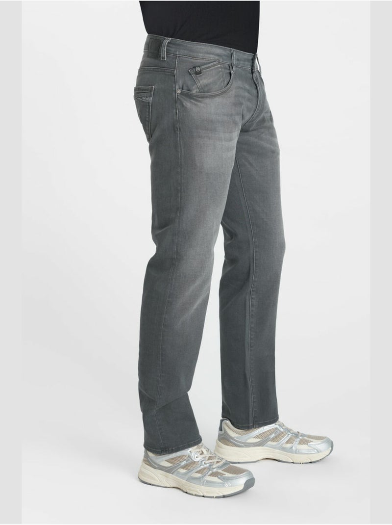 Jeans jogg 800/12 regular droite 'le temps des cerises' Gris - Kiabi