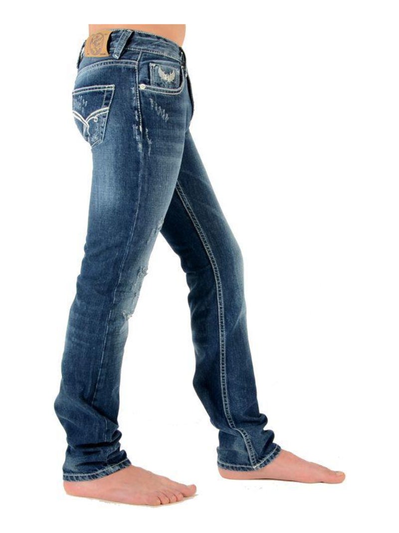 Jeans Kaporal Enfant Albor New Rag Destroy Bleu - Kiabi