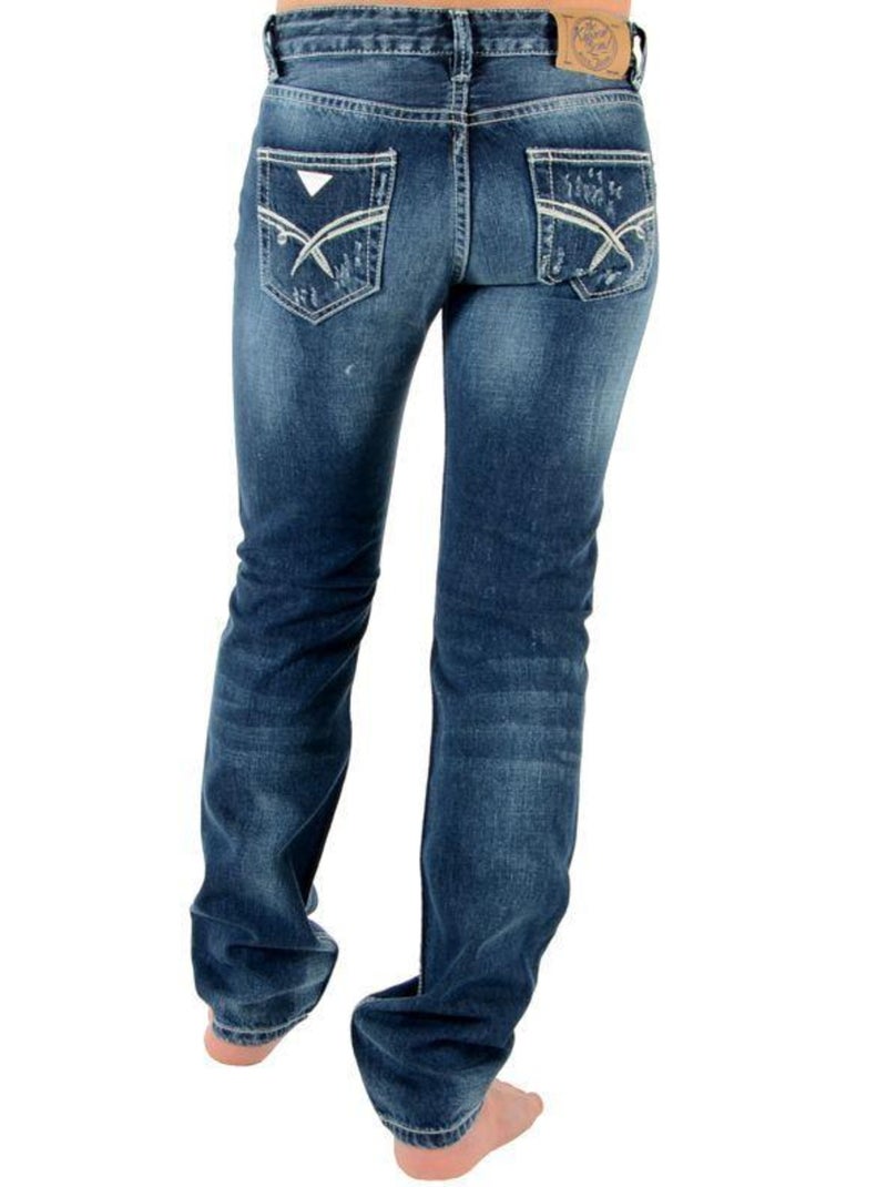 Jeans Kaporal Enfant Albor New Rag Destroy Bleu - Kiabi
