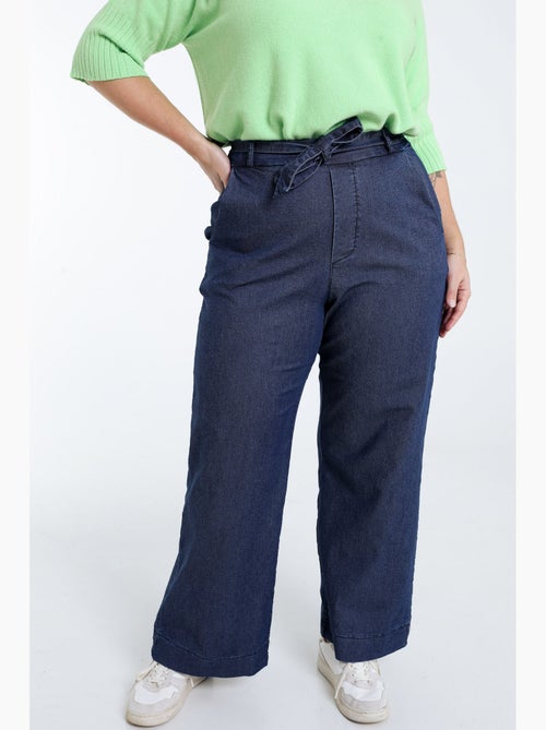 Jeans large avec ceinture PAPRIKA - Kiabi